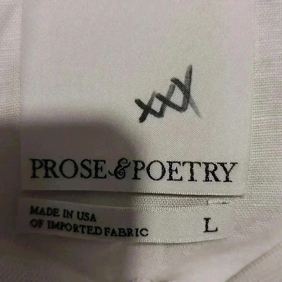 Prose and Poetry linen strapless hi low dress - Picture 4 of 4